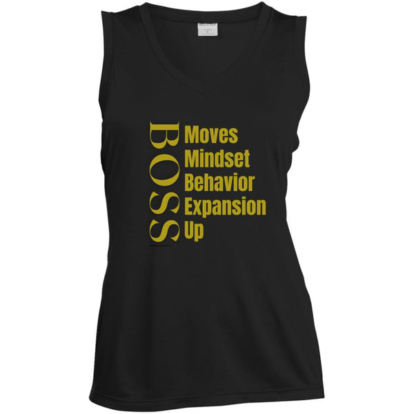 Boss Moves Ladies Sleeveless V-Neck