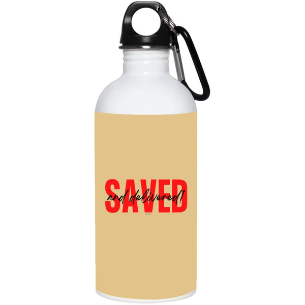 Saved Red Black Saved 20 oz. Water Bottle