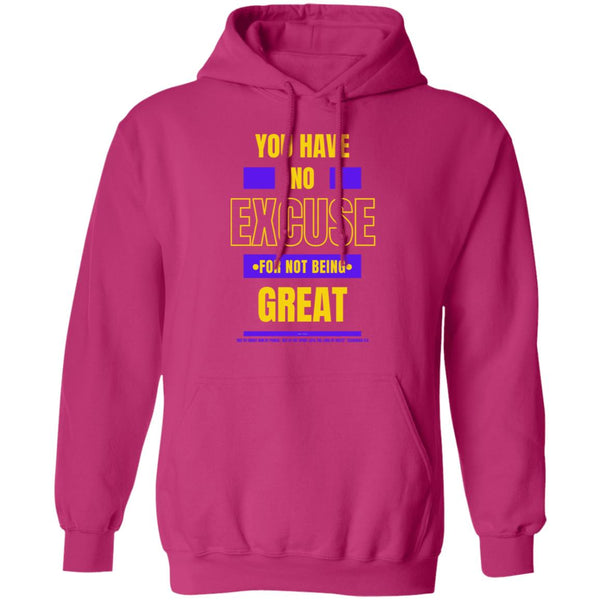 No Excuse Purple Gold Hoodie