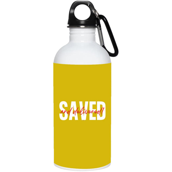 Saved Red Black Saved 20 oz. Water Bottle