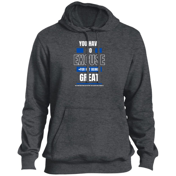 No Excuse Blue White Tall  Hoodie