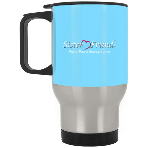 Motto Silver Travel Mug