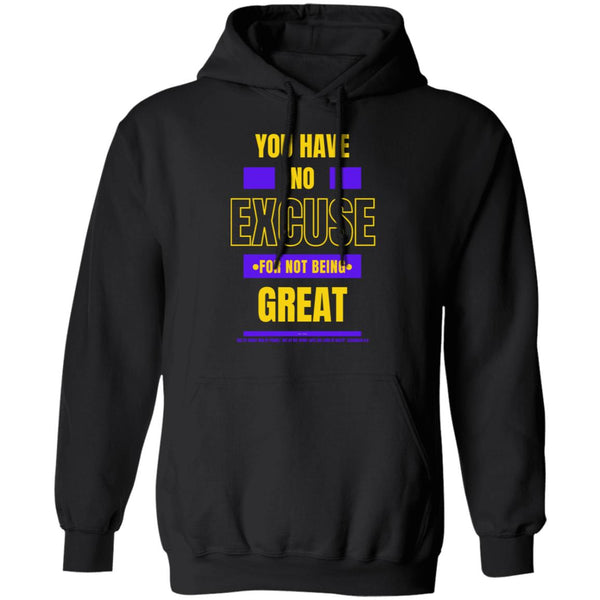 No Excuse Purple Gold Hoodie