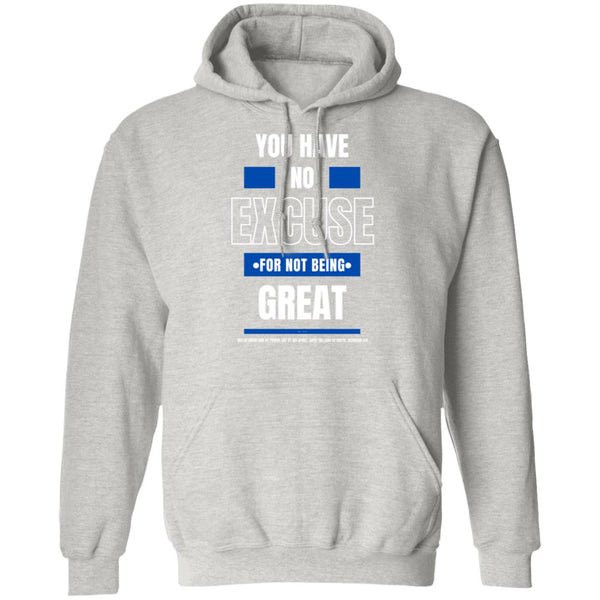 No Excuse Blue/White Hoodie