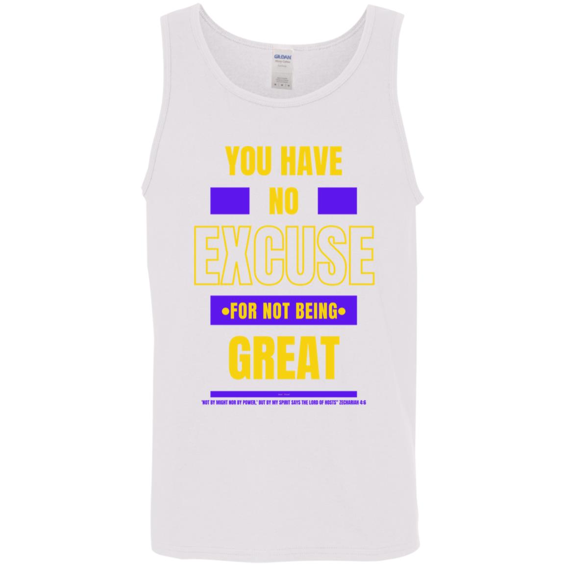 No Excuse Purple Gold Tank Top