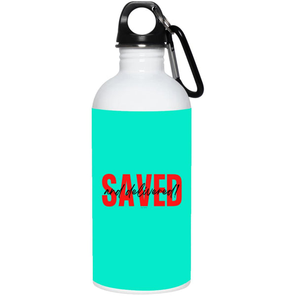 Saved Red Black Saved 20 oz. Water Bottle