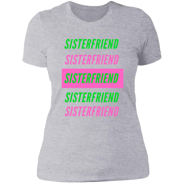 Sister Friend Block Boyfriend T-Shirt