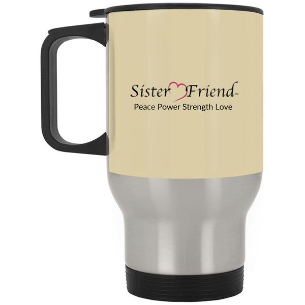 Motto Silver Travel Mug