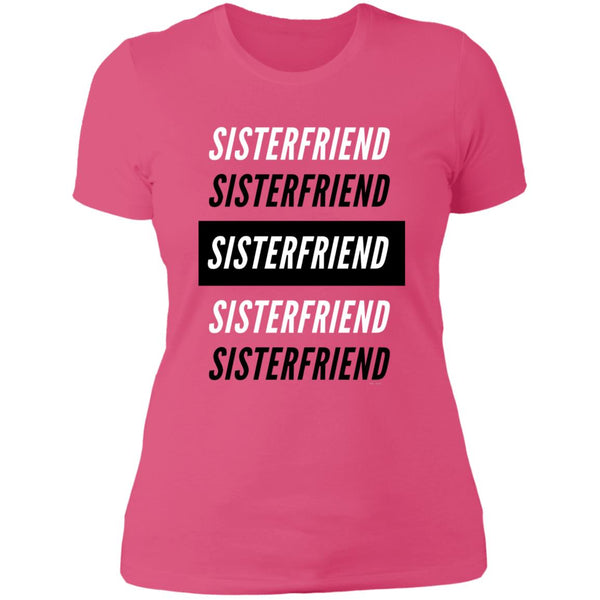 Sister Friend Block Boyfriend T-Shirt