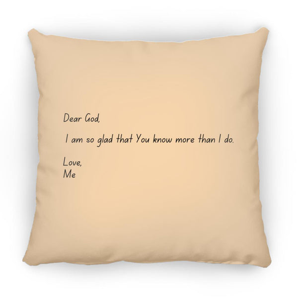 Dear God 2 Dear God Small Square Pillow