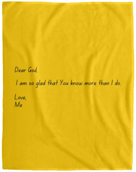 Dear God Cozy Plush Fleece Blanket - 60x80