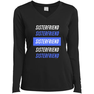 Sister Friend Bl/Wh Multi LS T-Shirt