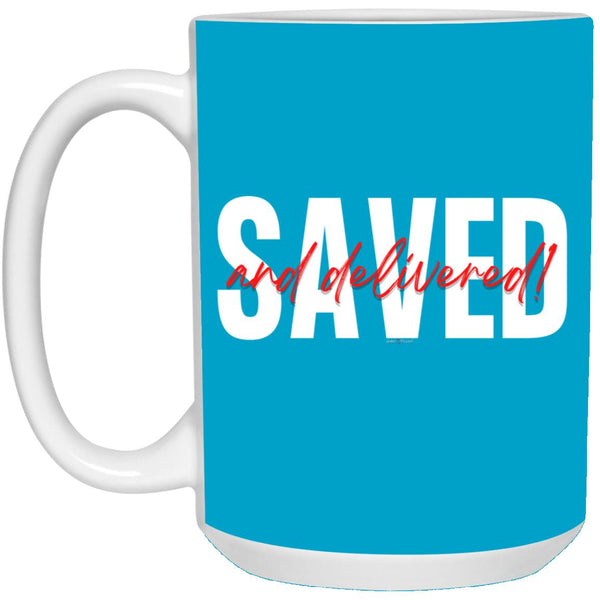 Saved Red Black Saved 15 oz. Mug