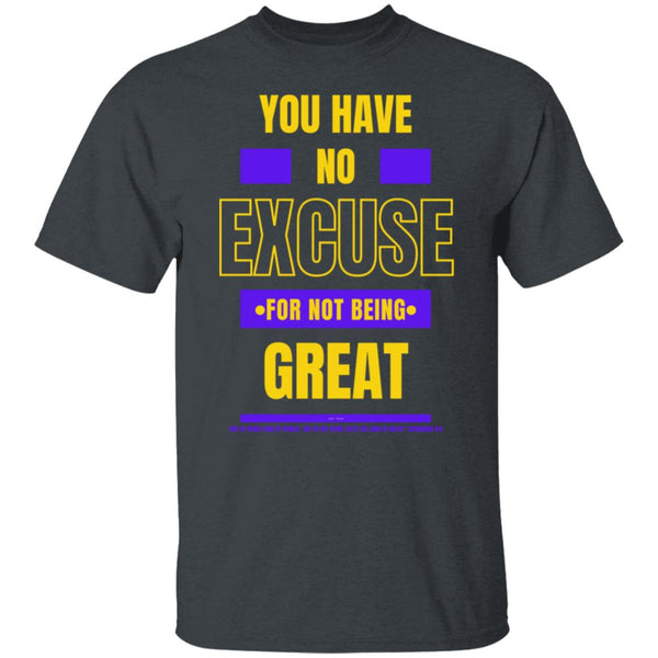 No Excuse Purple Gold T-Shirt