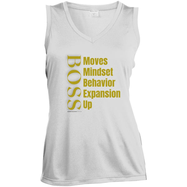 Boss Moves Ladies Sleeveless V-Neck