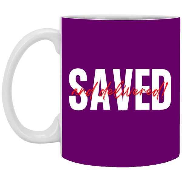 Saved Red Black Saved 11oz Mug