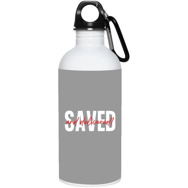 Saved Red Black Saved 20 oz. Water Bottle