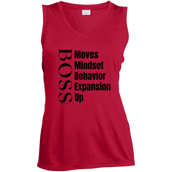 Boss Moves Ladies Sleeveless V-Neck