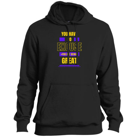 No Excuse Purple Gold Tall Hoodie