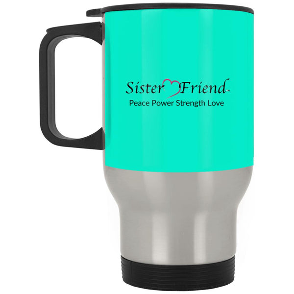 Motto Silver Travel Mug