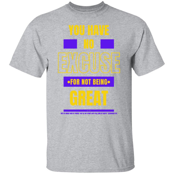 No Excuse Purple Gold T-Shirt