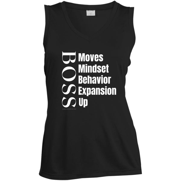 Boss Moves Ladies Sleeveless V-Neck