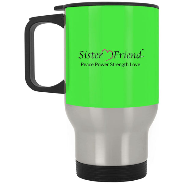 Motto Silver Travel Mug