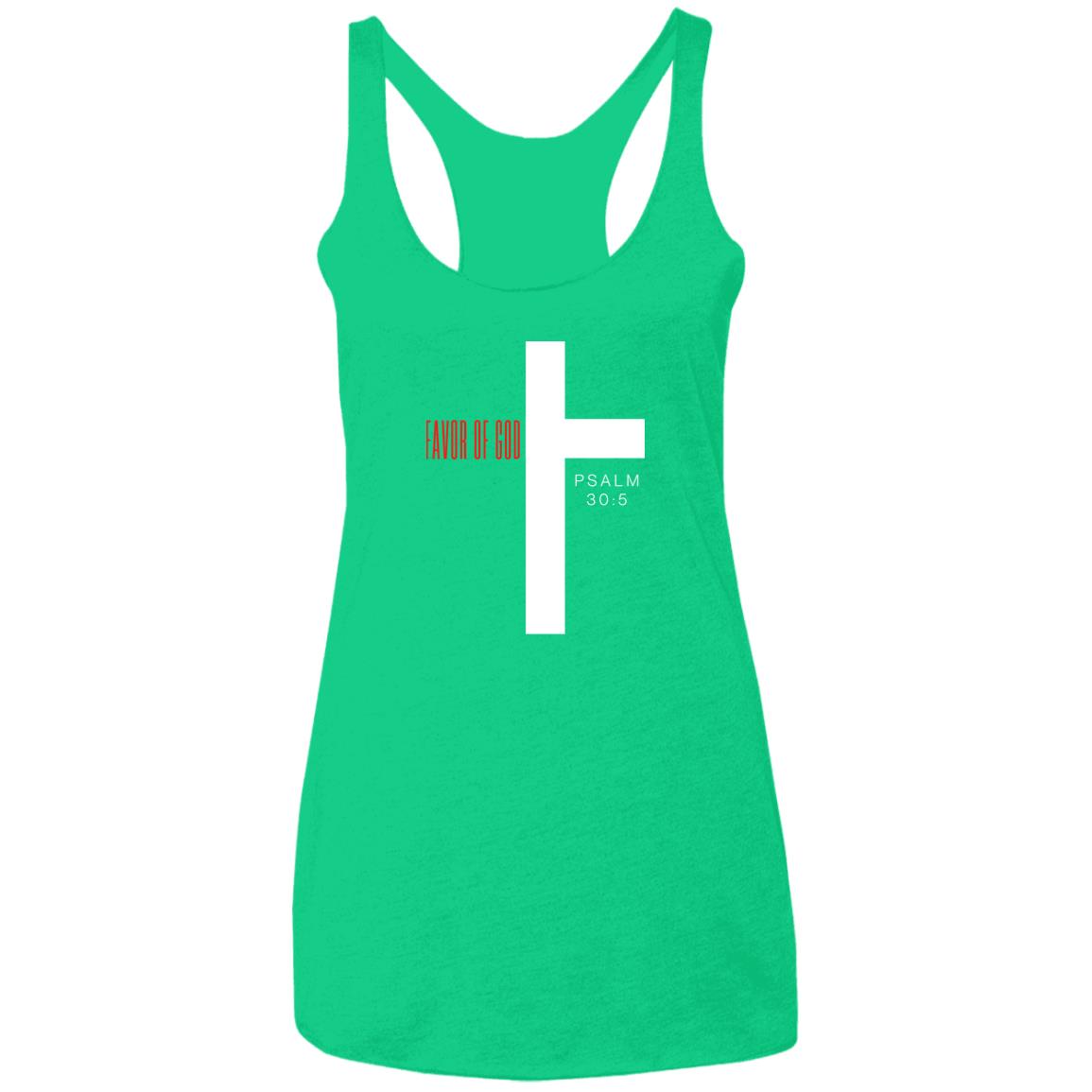 Favor of God Ladies' Triblend Racerback Tank