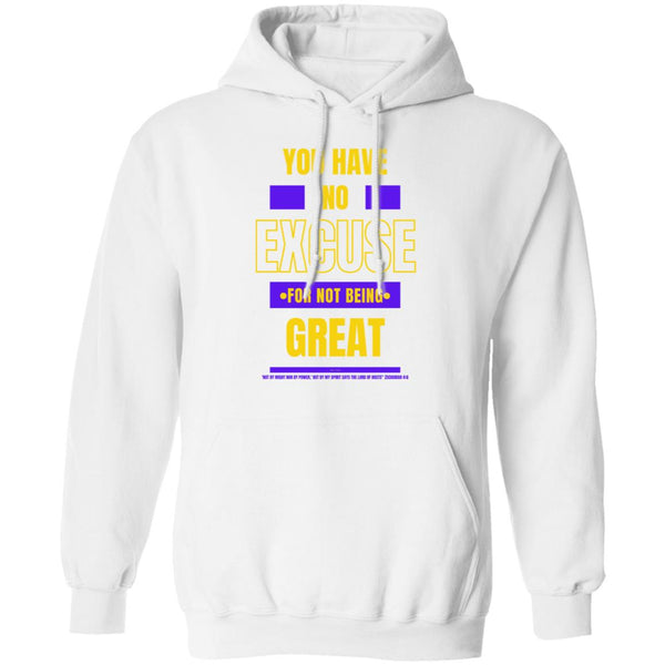 No Excuse Purple Gold Hoodie