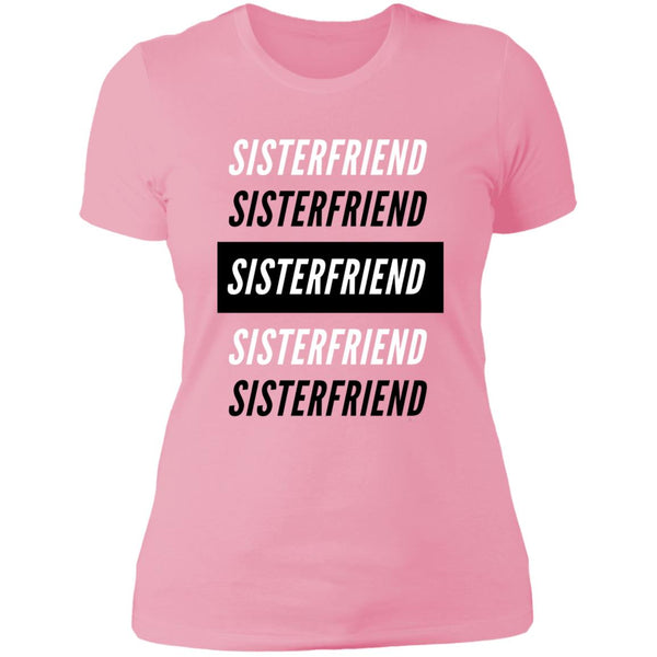 Sister Friend Block Boyfriend T-Shirt