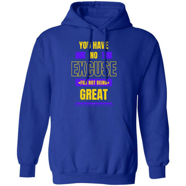 No Excuse Purple Gold Hoodie