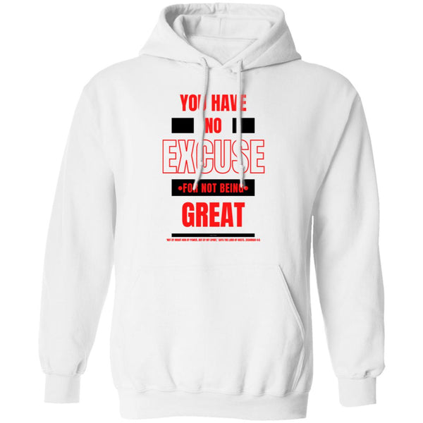 No Excuse Red Black Hoodie