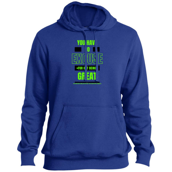 No Excuse Green Black  Tall Hoodie