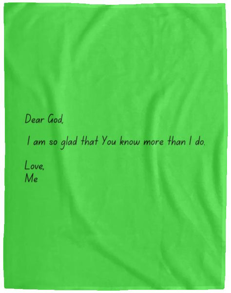 Dear God Cozy Plush Fleece Blanket - 60x80