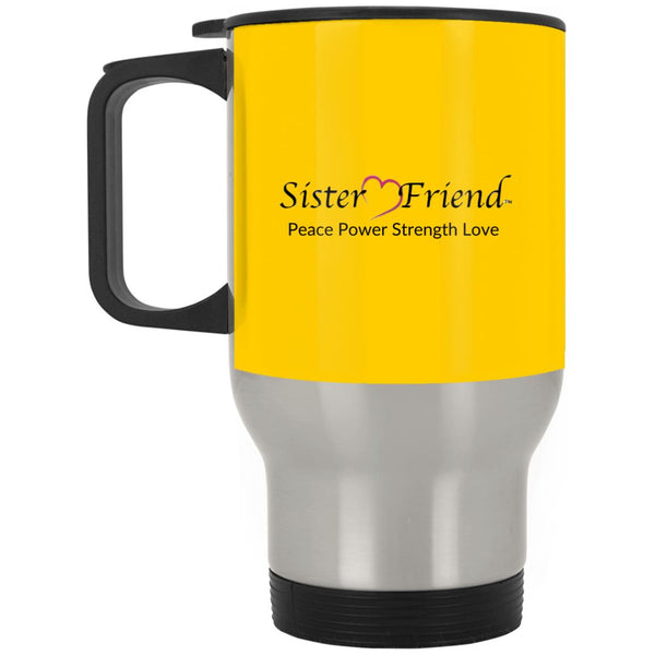 Motto Silver Travel Mug