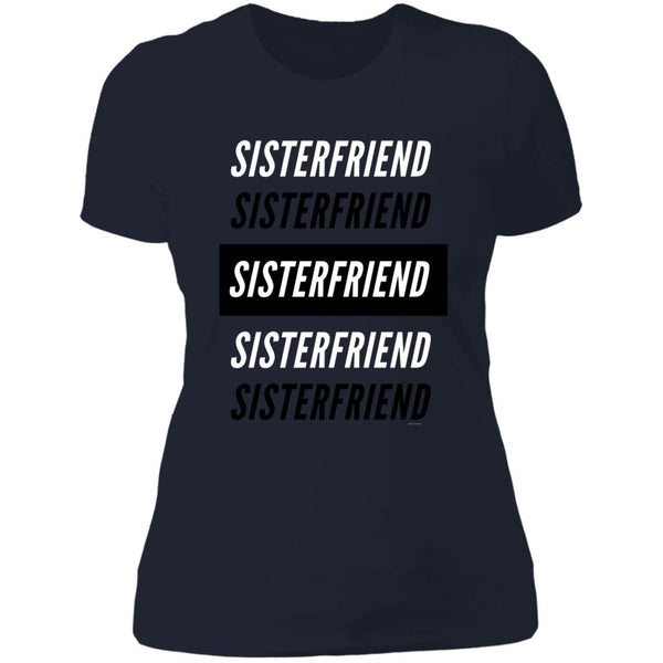 Sister Friend Block Boyfriend T-Shirt