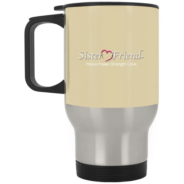 Motto Silver Travel Mug