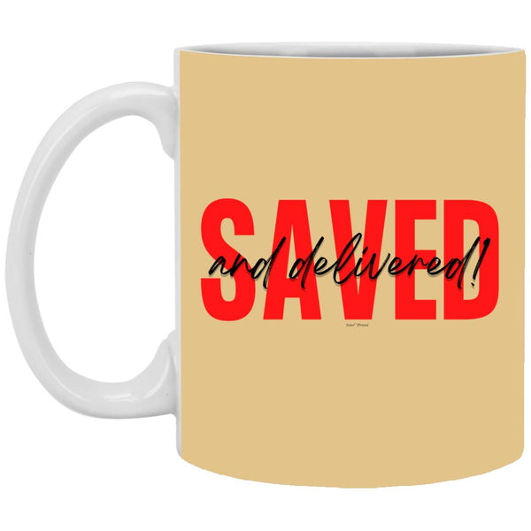 Saved Red Black Saved 11oz Mug