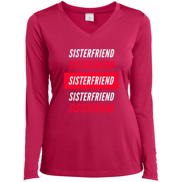 Sister Friend Bl/Wh Multi LS T-Shirt