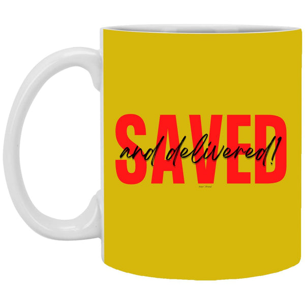 Saved Red Black Saved 11oz Mug