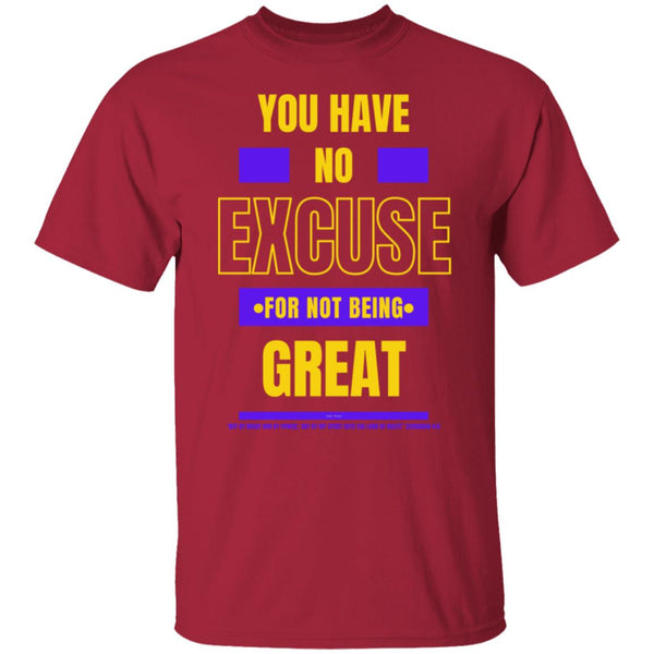 No Excuse Purple Gold T-Shirt