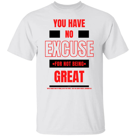 No Excuse Red Black  T-Shirt