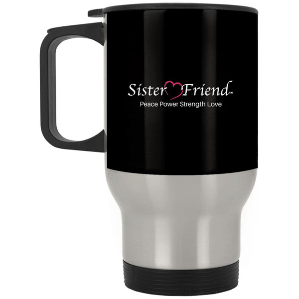 Motto Silver Travel Mug