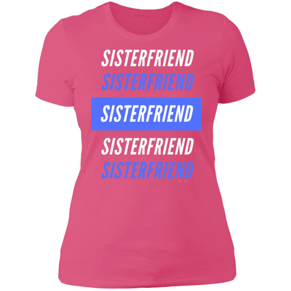 Sister Friend Bl/Wh  Boyfriend T-Shirt