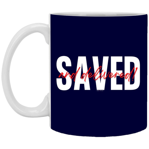 Saved Red Black Saved 11oz Mug