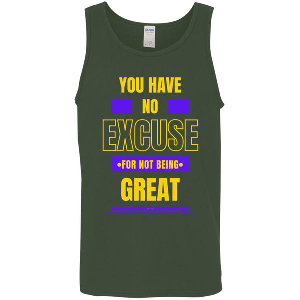 No Excuse Purple Gold Tank Top