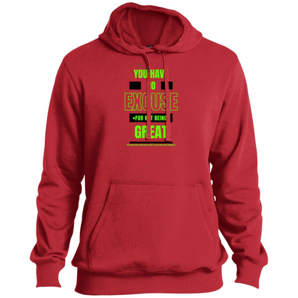 No Excuse Green Black  Tall Hoodie