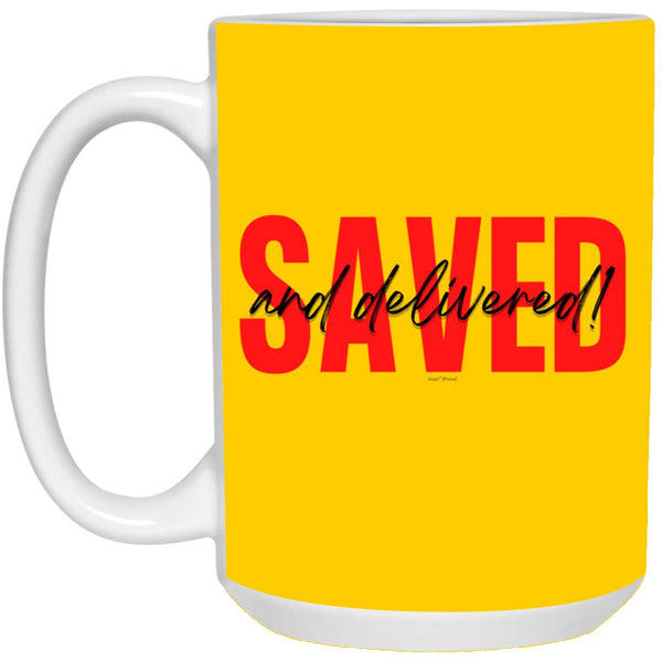 Saved Red Black Saved 15 oz. Mug