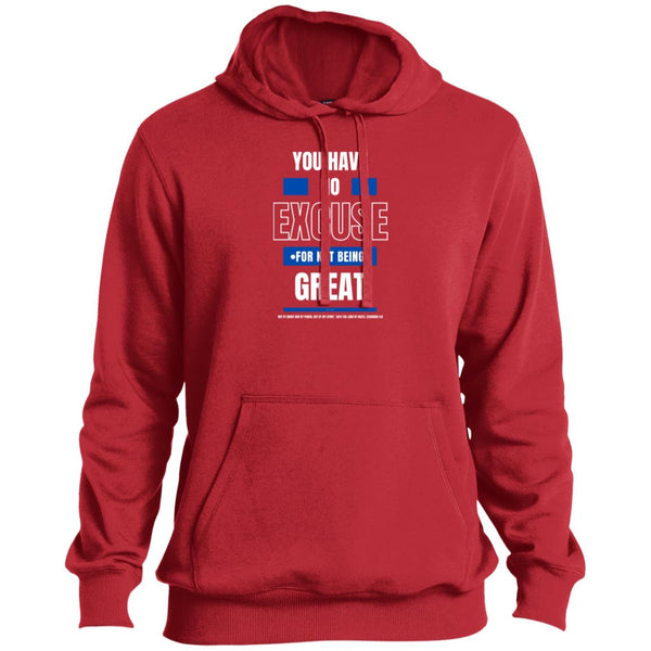 No Excuse Blue White Tall  Hoodie