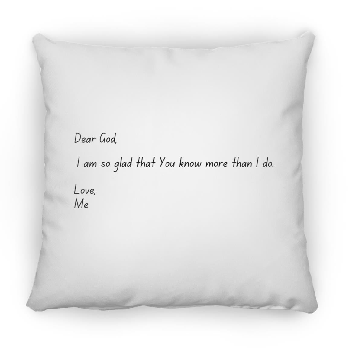 Dear God 2 Dear God Small Square Pillow